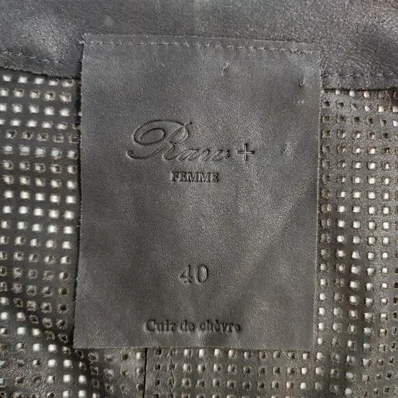 Rawtus (Raw+) Femme Japanese Motorcycle Jacket Goatskin Mesh Size S